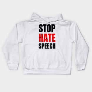 Stop Hate Speech Kids Hoodie